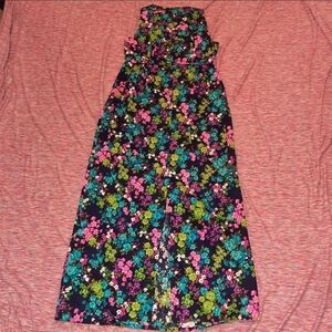 Vintage Floral 70s Maxi Dress